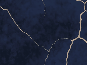 Midnight Blue Crack Gold