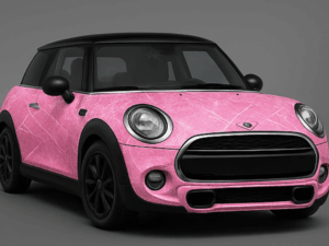 Pink Ice Storm Overlamination 2 Mil